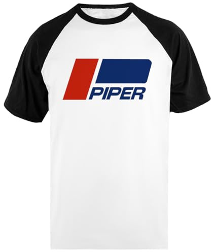 Piper Vintage Aviation Unisex Baseball-Tröja Med Kort Ärm