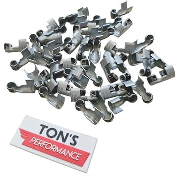 Ton's Performance 90 Degree Angled Spark Plug Terminals for 7mm 8mm Ignition Wires, Bulk Pack of 50 / ST-90-50PK