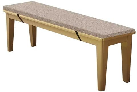 WEALSFUN Cuscino Per Panca da Giardino con Fodera Sfoderabile - Sedili Pranzo Per Terrazza Esterne e Cucina, 120x35x5CM Grigio