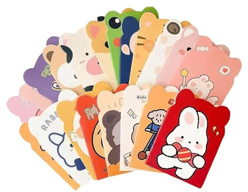 20 Quaderni Tascabili Per Cartoni Animati, Tema Animale, Simpatici Quaderni Per Studenti, Mini Quaderni Portatili, Note Quotidiane.