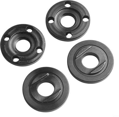 Juego de tuercas de brida de amoladora angular, 4 piezas para placa de presión exterior interior M14, kit de bloqueo de disco de metal para amoladoras de 125 mm, 150 mm, 180 mm, 230 mm, piezas de