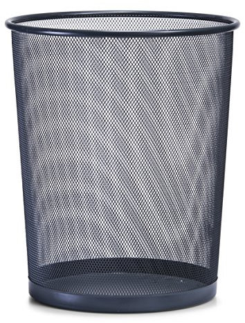 Zeller 17741 Papierkorb, Mesh ø29.5 x 35 cm, anthrazit