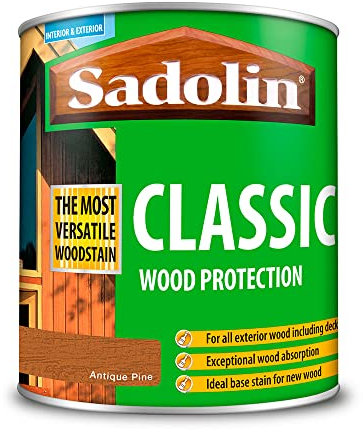 Sadolin Classic Wood Stain Base Coat 1 Litre Aged Pine