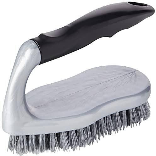 Elliott 10F00222 Scrubbing Brush with Grip Handle, Silver