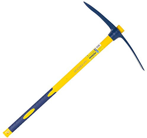 Outils perrin Pioche Terrassier Oeil Rond avec Emmanché Trigripp 90, 2 kg