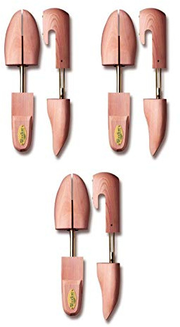 Woodlore MEN’S CEDAR SHOE TREE'S 3-PACK (for 3 pairs of shoes) - MADE IN USA … (MEDIUM Fit 9-10, 3-PACK)