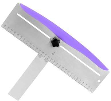 QWORK® Raschietto per Torta in Acciaio Inossidabile, Regolabile, 11 Pollici/30 cm, Spatola per Torta, per Decorazione di Torte