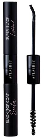 AYLASHES - DIY DUO PEN BOND & SEAL bis zu 7 Tage Halt | dermatologisch getestet | Wimpernkleber und Sealer für Wimpernverlängerung Zubehör | Schwarz