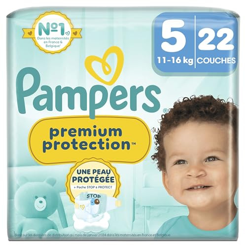 Pampers Premium Protection Windeln Gr.5, Single Pack, 11-16kg (22 piece)