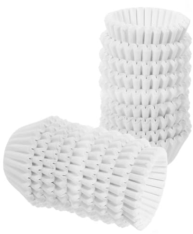 BIUDECO 1000pièces Caissettes à Cupcakes Blanches De Caissettes Papier Pour Muffins Emballages Pour Cupcakes De Fête Anniversaire Mariage Pâtisserie