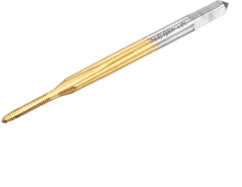 Taraud fileté pour M1.4 x 0.3 Cobalt Hss Coated Straight Flûte 3 Flûte Droite Outil pour Acier Inoxydable Alliage Cuivre Aluminium CNC Fraiseuses Perçage Taraud