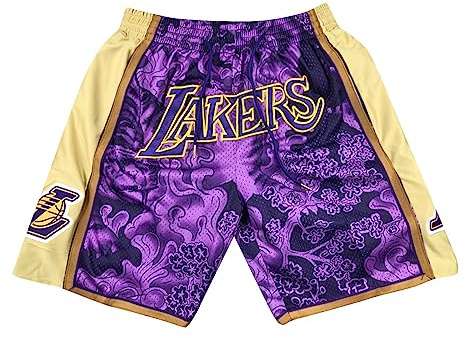 ABRTJCL Pantaloncini Sportivi da Uomo Pantaloncini per Appassionati di Sport Pantaloncini da Allenamento Quick Dry da Uomo per Sport all'Aria Aperta Pantaloncini Uomo Basket Viola M