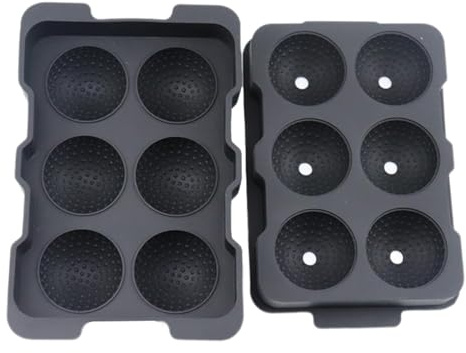 Golf Ball Trays, Tray Silicone, Golf Ice Tray for Cocktails, Round Ice Molds for Cocktails, Bourbon, Brandy, Whiskey
