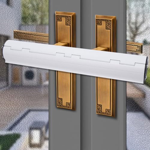 Patio Door Security Lock, High Security French Door Security Lock, Reinforced Aluminum Handle Patio Door Lock for Double Doors & Conservatory Doors Safety, Anti-Theft Door Locks