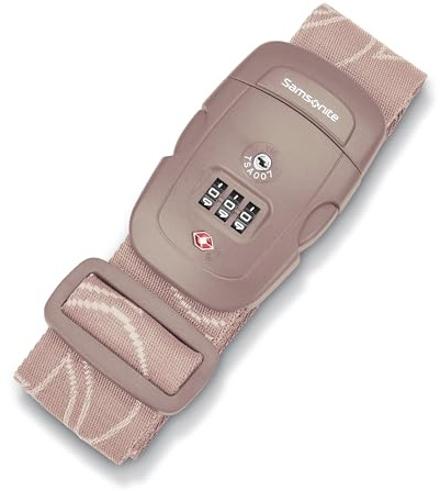 Samsonite 3-Dial Combination Lock, TSA Approved Travel Lock, Dusty Rose