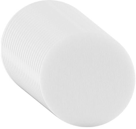 wilcractk Filtro cafe redondo para goteo y cafetera italiana, 100 unidades de papel blanco de 60 mm, filtración fina ideal para cocina, oficina y amantes del café espresso