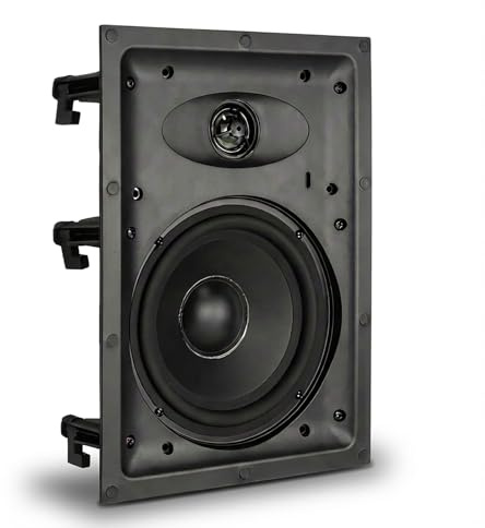 STUDIOFINIX 16,5 cm (6,5 Zoll) 2-Wege-Wandlautsprecher, 100 Watt, Unterputzmontage, Heim-Stereo-Lautsprecher, perfekt für Heimkino, Innenbereich, Büro, Küche, Wohnzimmer, Schlafzimmer (weiß