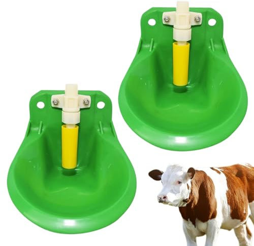Mangeoire à eau pour moutons | Abreuvoirs pour moutons – 2 abreuvoirs automatiques pour chevaux et èvres | Fontaine à boire de 600 ml avec valve flotteur | Distributeur d'abreuvement et équipement d