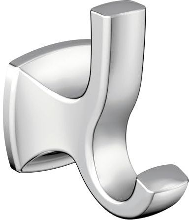 Moen YB5103CH Voss Double Robe Hook, Chrome