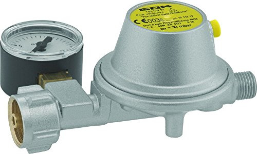 GOK Gasregler - 30mbar - 1,5kg/h - gerade - mit Manometer