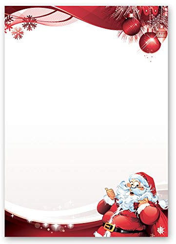 Motif Letter Paper! Christmas Letter to Santa Claus 20 Sheets DIN A4 - Paper-Media