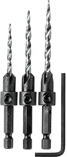 Makita A-99661 3 Pc. Countersink with Drill Bit Set with Hex Wrench