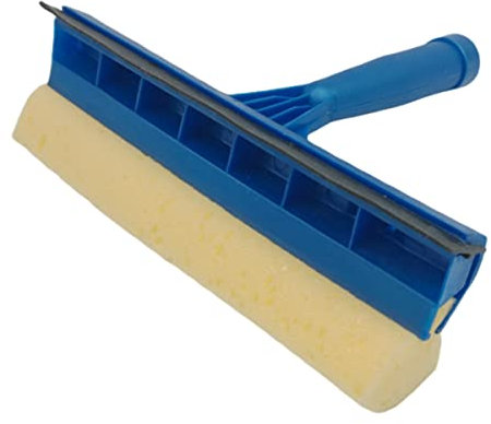 TEKLiNe Enjugador 20 cm Goma Esponja Limpiador Ventanas Vidrio Seco Limpieza Baño Caja Ducha Hogar Coche, Cepillo Escobilla Doble 20cm Espátula Goma Esponja (TK-K129)