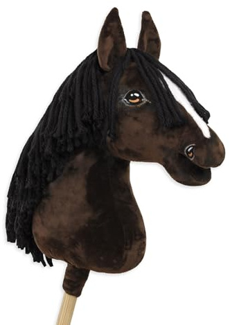 Hobby Horse Großes Pferd auf Stock Premium - Darkflamme A3
