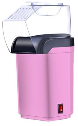 Guangcailun Macchina per Popcorn ad Potenza, indispensabile per Le Feste domestiche, per Serate di Cinema. Piccola Macchina per Popcorn Automatica per Domestico in ABS, Rosa