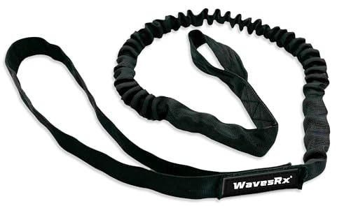 BowTether Bungee Bow Rope for PWC Anchor | Easy Jet Ski Anchoring | Stretches 4ft to 6ft Absorbing Swells and Wind Gusts | Loops for Secure Attachment