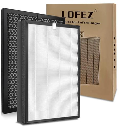 Lofez Ersatzfilter für Philips Luftreiniger AC2882, AC2887, AC2889 & AC3829 – 1 HEPA-Filter & 1 Aktivkohlefilter, Ersetzt FY2422 & FY2420, Entfernt Feinstaub & Gerüche, Alle 6 Monate Wechseln(2 Stück)