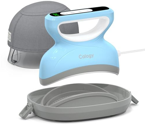 Calogy Mützen Heat Press Mini, Countdown Kappen Druckmaschine Max Temp 210℃ mit Runde Pressbasis Kappen Druckmaschine, Heißpresse für Caps, Lätzchen, Snapbacks, Beanies, Trucker-Mützen