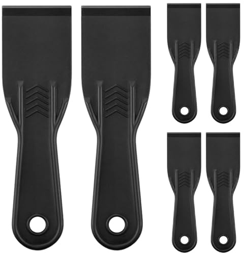 Plastskrapa, 6 st flexibel kniv för väggreparation, 5 cm icke-repande verktyg för gips och klistra in applicering