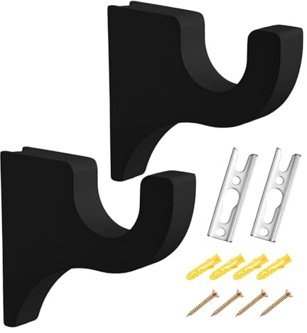 Ganchos genéricos para drapeado – Soportes De Hardware De Ventana De Madera, Soporte De Versátil, Distribución De Carga Favorecida, Soportes De Pared De Techo | Decoratio