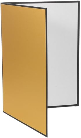 ANDRESLAD Pannello Riflettente Fotografico A4 Pieghevole in Cartone Argentato per Luce Naturale e Riempimento Riflettore Portatile Compatto per Foto Prodotto e Studio Diffusore Luce per