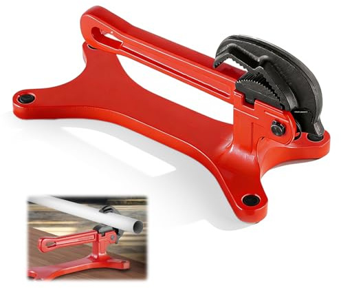 Pipe Brackets, Pipe Tightening Vise Portátil Tornillo de Banco de Tubo de Tuberías de 0,3 cm a 3,8 cm Herramienta de Sujeción de Tubos con Ajuste Automático de La Fuerza de Sujeción