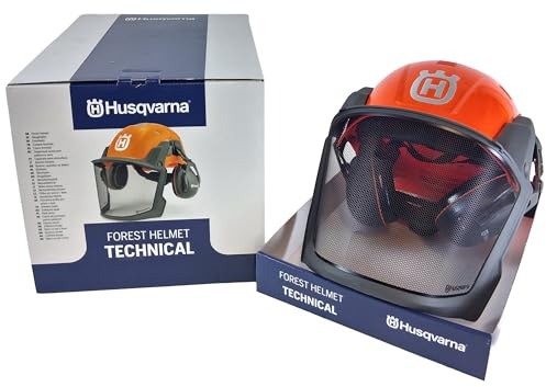 Genuine OEM Technical Forest Helmet (High-Vis Orange) Compatible with Husqvarna Safety Systems 537644602