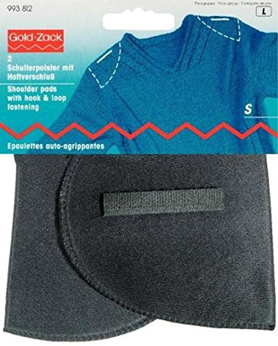 Prym Shoulder Pads Set-in with Hook and Loop Fastening Black S