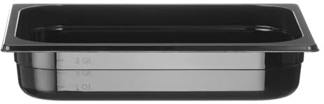 HENDI Recipiente Gastronorm 1/2 - PC - Negro - 4 L - 325x265x(H) 65 mm