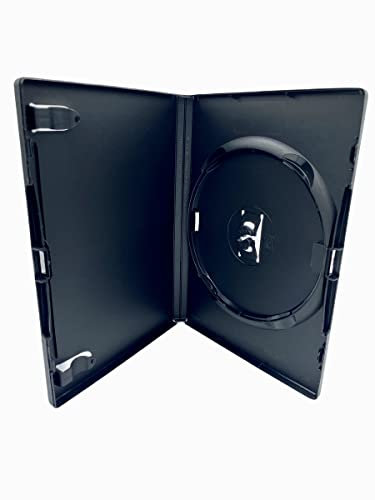 5 x Amaray custodie Singole per Dvd/CD/Blu Ray, per Contenere 1 Disco di Qualsiasi Formato, con Dorso da 14 mm e Custodia Esterna per opere d'Arte, Confezione da 5