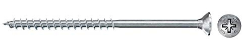 fischer 300 x Chipboard Screws Power-Fast II 3.0 x 40 Countersunk Head with Phillips Partial Thread Galvanised Blue Passivated (Item No. 670051)