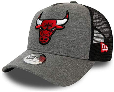 New Era Chicago Bulls Cap Trucker Kappe Jersey Mesh Basecap NBA Basketball grau - One-Size