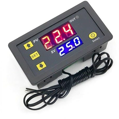 LeHang Controlador de termostato de Temperatura Digital de Alta precisión Rojo Azul W3230 AC 110-220V