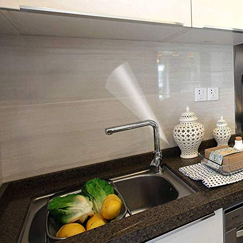 COSNIGHT Papel de contacto transparente a prueba de aceite de cocina, impermeable, autoadhesivo, resistente a altas temperaturas, papel transparente, papel extraíble para protector contra salpicaduras