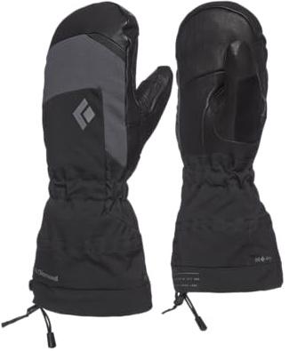 BLACK DIAMOND Women's Mercury Ski/Snow Mitts | Contains BD.Dry Waterproof Inserts Waterproof Insert | Removable Liner Mittens | Black 2.0 | Small