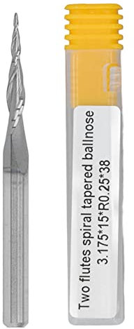 Tungsten Steel Ball Nose Cutter CNC Spiral Tapered End Mill Carbide Relief For Aluminum Wood Fiberboard