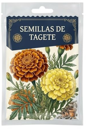 Jardín de Verano Lleno de Color con Tagete – Semillas de Tagete Ornamentales para Maceta y Exterior DECOALIVE