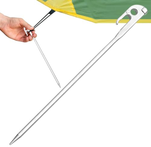 Piquets De Sol Anti-vent Légers Portables Antirouille | Piquets de tente pour bâche Sardines Tente, Ancres Sol Pour Randonnée, Camping, Jardin, Plage Et Activités De Plein Air