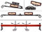 otgerlensker products Motorträger Motorheber Motorbrücke 500 KG + Motorleuchte wiederaufladbar