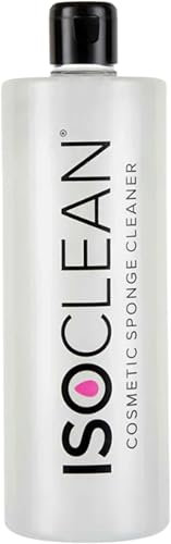 ISOCLEAN Nettoyant pour Eponge à Maquillage - Dissout & Retire le Maquillage de l’Eponge à Fond de Teint & à Poudre - Solution Assainissante Végan - 525ml
